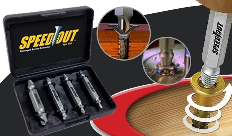 Set 4 extractoare Speed Out pentru suruburi 