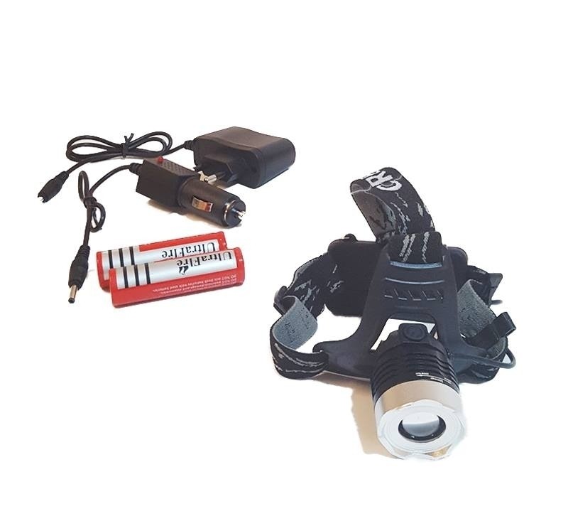 Lanterna frontala cu acumulatori LED T6