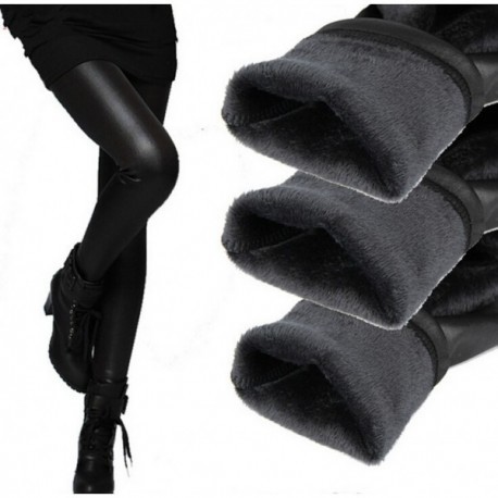 Colanti imitatie piele imblaniti