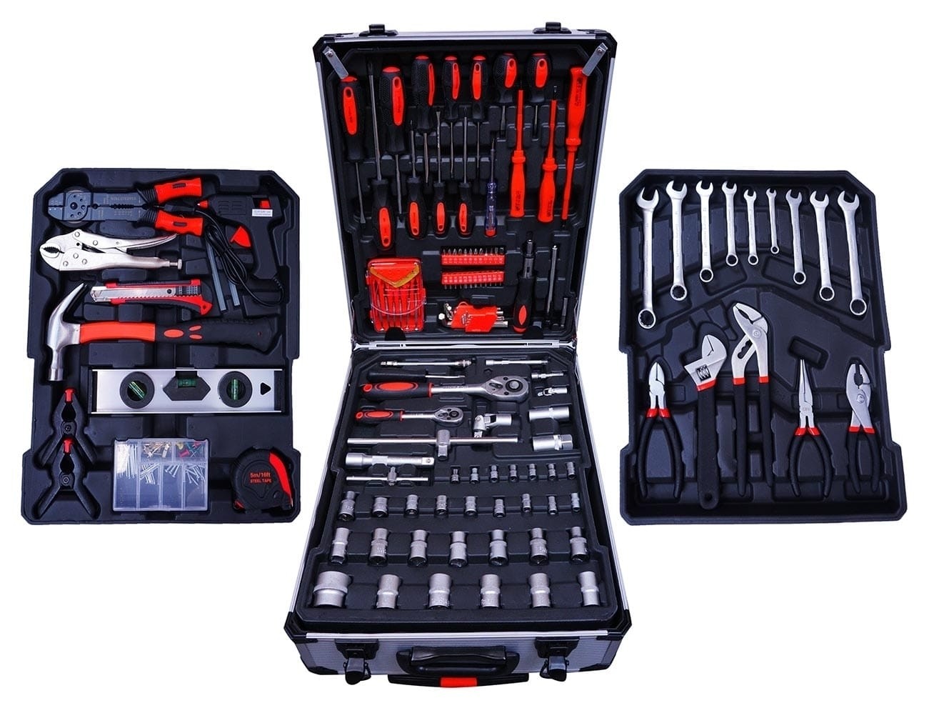 Trusa de scule 187 piese cu valiza metalica 