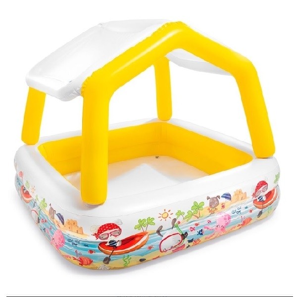 Piscina gonflabila cu acoperis, pentru copii, Intex 57470, 157×157×122