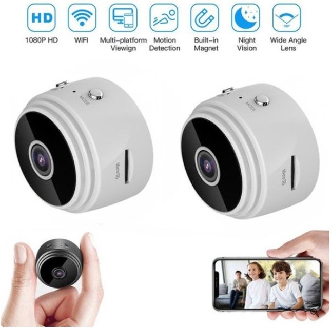 2 Camere Wi-FI Mobile de Supraveghere 1080p