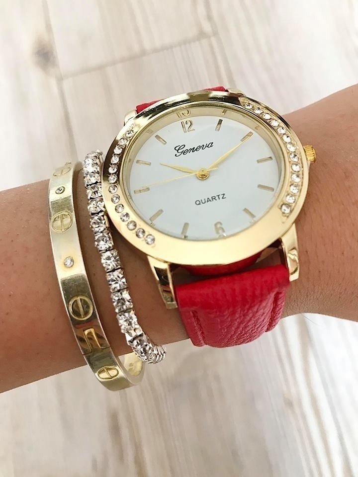 Ceas de dama Christal Classic curea piele PU