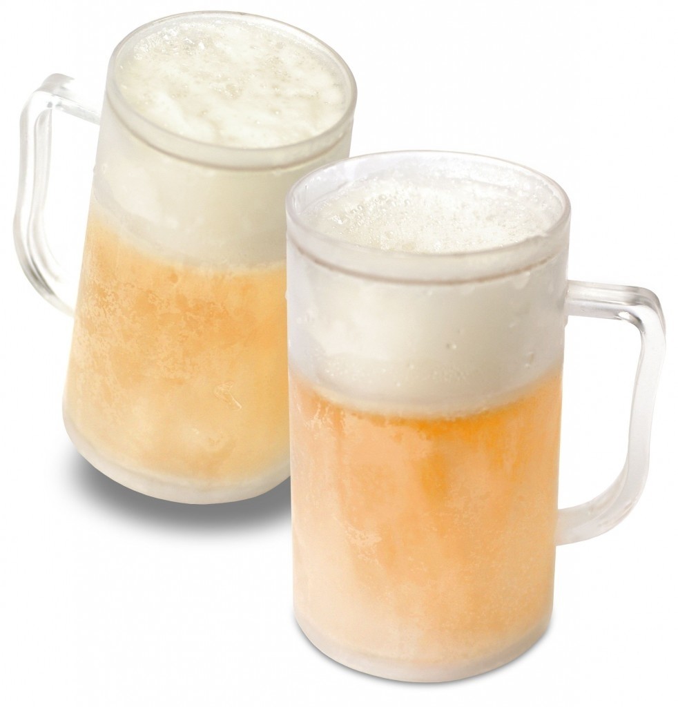 Set 2 Halbe de bere, cu pereti dubli pentru racire