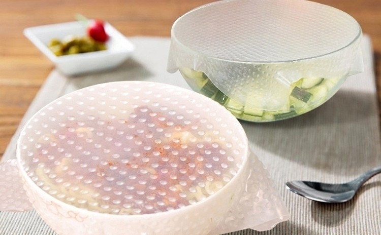 Set 4 folii refolosibile pentru alimente Stretch and Fresh