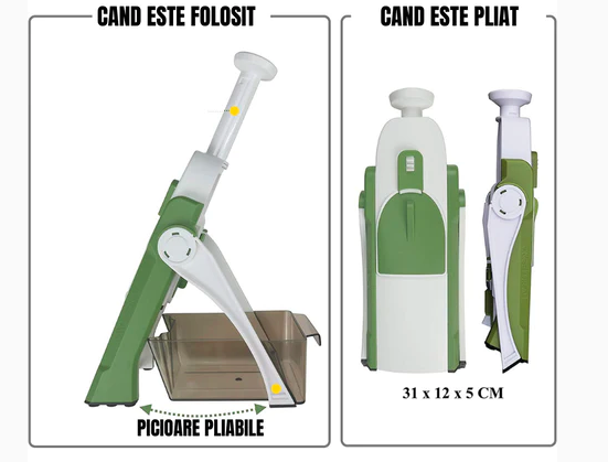 Feliator de legume manual, 4 in 1