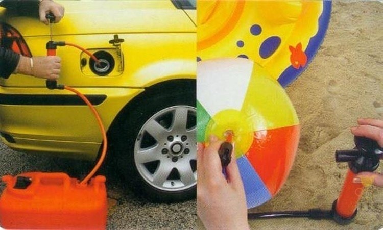 Pompa manuala 2in1 pentru aer sau transfer lichide