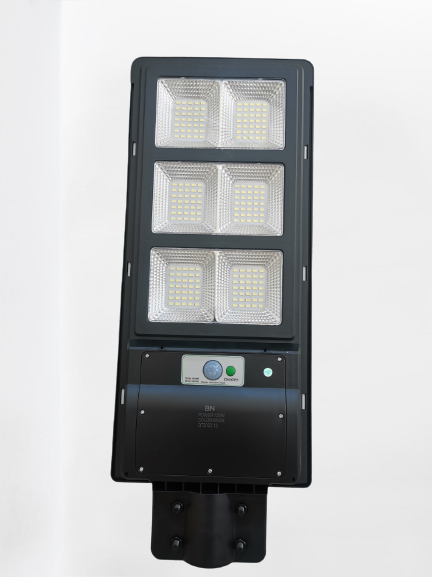 Lampa Stradala Fabricata 2022 LED 90 W De Mare Putere / Cu Panou Fotovoltaic + Telecomanda si Senzor + Cadou STALP METALIC