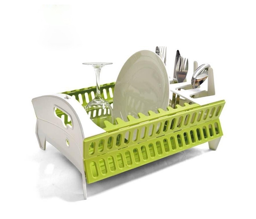 Suport de vase scurgator pliabil cu tava incorporata