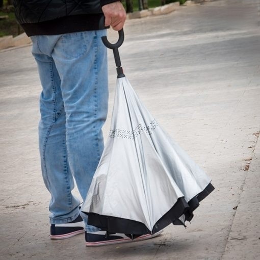 Umbrela cu 2 straturi si inchidere inversa