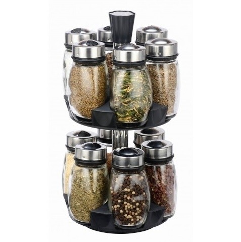 Set condimente 13 piese cu suport rotativ