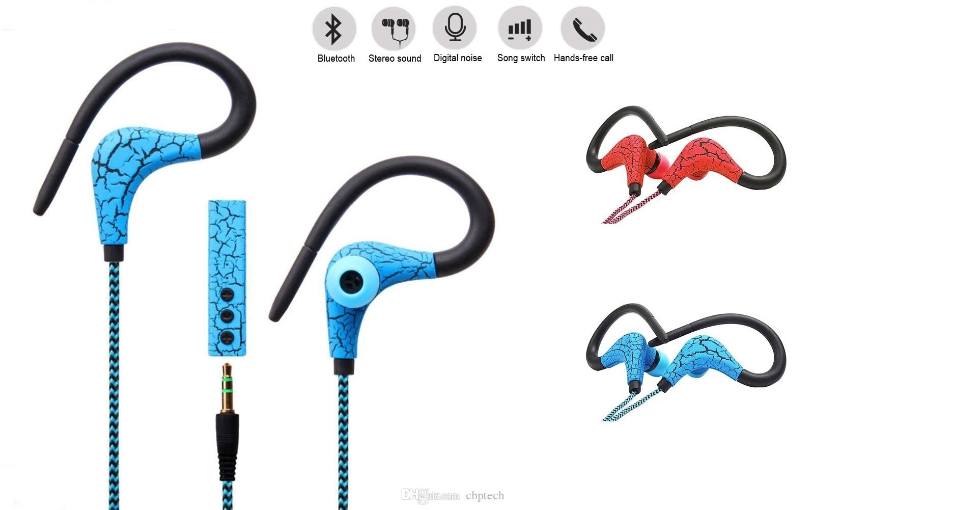 Casti Wireless Bluetooth Sport cu functie dubla