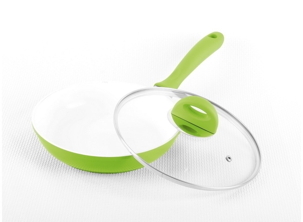 Tigaie cu capac din ceramica - diametru 20cm