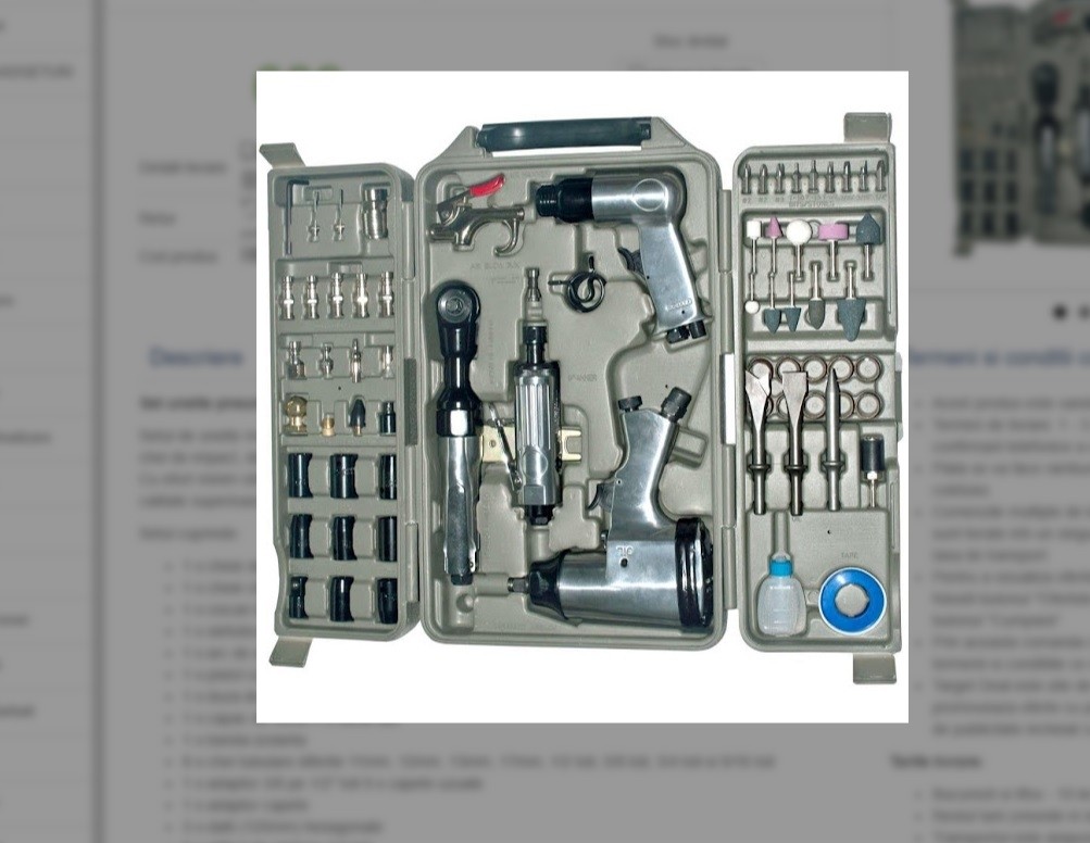 Set Unelte Pneumatice Profesionale 71 Piese