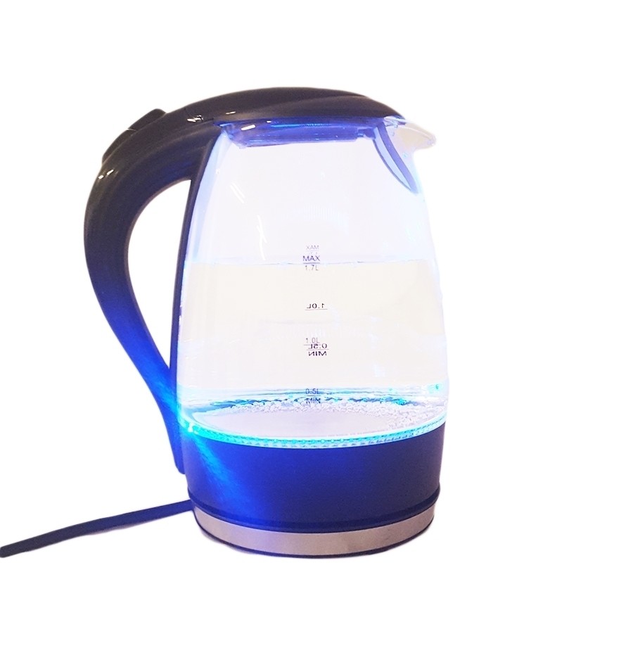 Cana - fierbator transparent cu LED 