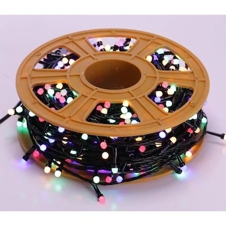 Instalatie luminoasa multicolora cu jocuri de lumini, 50 metri
