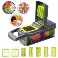 Razatoare MUltifunctionala pentru legume si fructe 9 piese, lame din otel inoxidabil + maner protectie