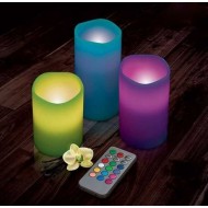 Set 3 lumanari LED cu telecomanda
