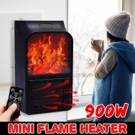 Aeroterma portabila Flame Heater cu telecomanda si Display Putere 900W