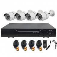 Sistem supraveghere CCTV de interior si exterior cu 4 camere HDMI, DVR, USB