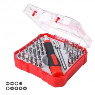 Trusa surubelnita cu biti si tubulare, 41 piese