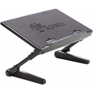 Masuta pliabila pentru laptop, inaltime ajustabila, rotire 180 grade, sistem blocare, 27x48x48 cm