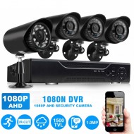 Sistem supraveghere CCTV, 4 camere pentru exterior 