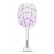Paleta electrica anti tantari si insecte 2IN1cu lumina inclusa, stativ birou, utilizare manuala sau automata acumulator 2000mAh 3000V