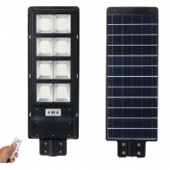 Lampa Stradala Fabricata 2022 LED 120 W De Mare Putere / Cu Panou Fotovoltaic + Telecomanda si Senzor + Cadou STALP METALIC 