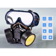 Masca protectie dubla 2in1 cu ochelari si filtre, pentru vopsitorie