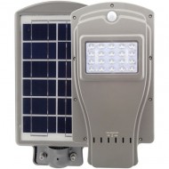 Lampa stradala LED 20 W cu panou solar si senzor de lumina