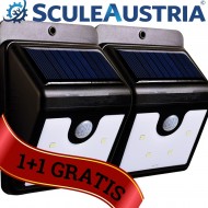 Set lampa LED cu incarcare solara si senzor de miscare