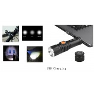 Lanterna cu zoom si acumulator incarcare USB