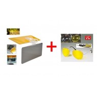 Parasolar Auto HD Visor si Ochelari auto Night View