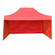 Pavilion pliabil sistem acordeon de gradina 3 x 4.5m cu 3 pereti