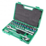 Trusa chei metrice profesionala 24 piese cu clichet 1/2