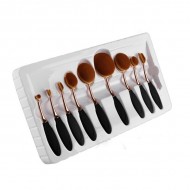 Set 9 pensule ovale profesionale pentru machiaj