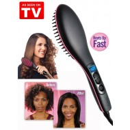 Perie ceramica indreptat parul Simply Straight LCD cu tepi 3D ionici