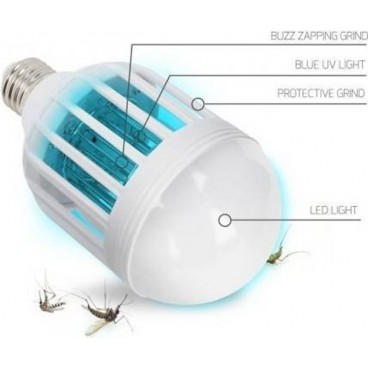 Bec LED multifunctional cu lampa UV impotriva insectelor