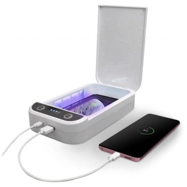 Sterilizator UVC 3 in 1 pentru obiecte mici, smartphone, functie aromaterapie, functie powerbank