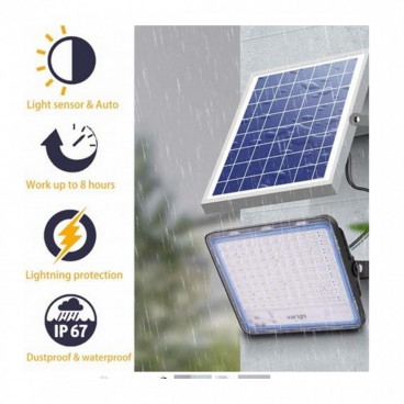 Proiector solar 60W cu panou solar si telecomanda