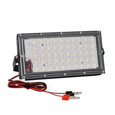 Lampa de lucru cu 50 LED-uri SMD, alimentare prin clesti 12V